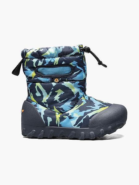 BOGS Boots Deutschland - B-Moc Snow Winter Mountain Winterstiefel Kinder Navy Multi DE07582